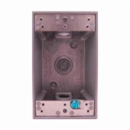 MULBERRY Electrical Box, 19 cu in, Outlet Box, 1 Gang, Aluminum, Rectangular 30203